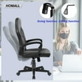thumbnail image 4 of Homall Gaming Chair Leather Office Chair High Back Ergonomic Adjustable Swivel Executive Computer Chair Rolling Task,Gray, 4 of 7