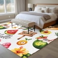 thumbnail image 4 of Non-Slip Rug Pad Rugs Summer Beach Coconut Tree Rectangle Area Rugs 9x12Ft Soft Carpet Pads for Living Room Kids Room, Flower Green Tropical Leaves, 4 of 9