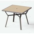 thumbnail image 1 of Sencillo Collection - Table de Salle à Manger, Table de Patio, avec Trou pour Parasol, Carrée, Style Moderne et Transitionnel, Gris et Beige, 1 of 5