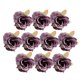thumbnail image 2 of 10 Unids 5 Cm Seda Artificial Cabezas Flores de Simulación para DIY Decoración Luz púrpura, 2 of 9