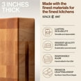 thumbnail image 3 of John Boos 12 by 12 by 3-Inch End Grain Maple Chopping Block, 3 of 9