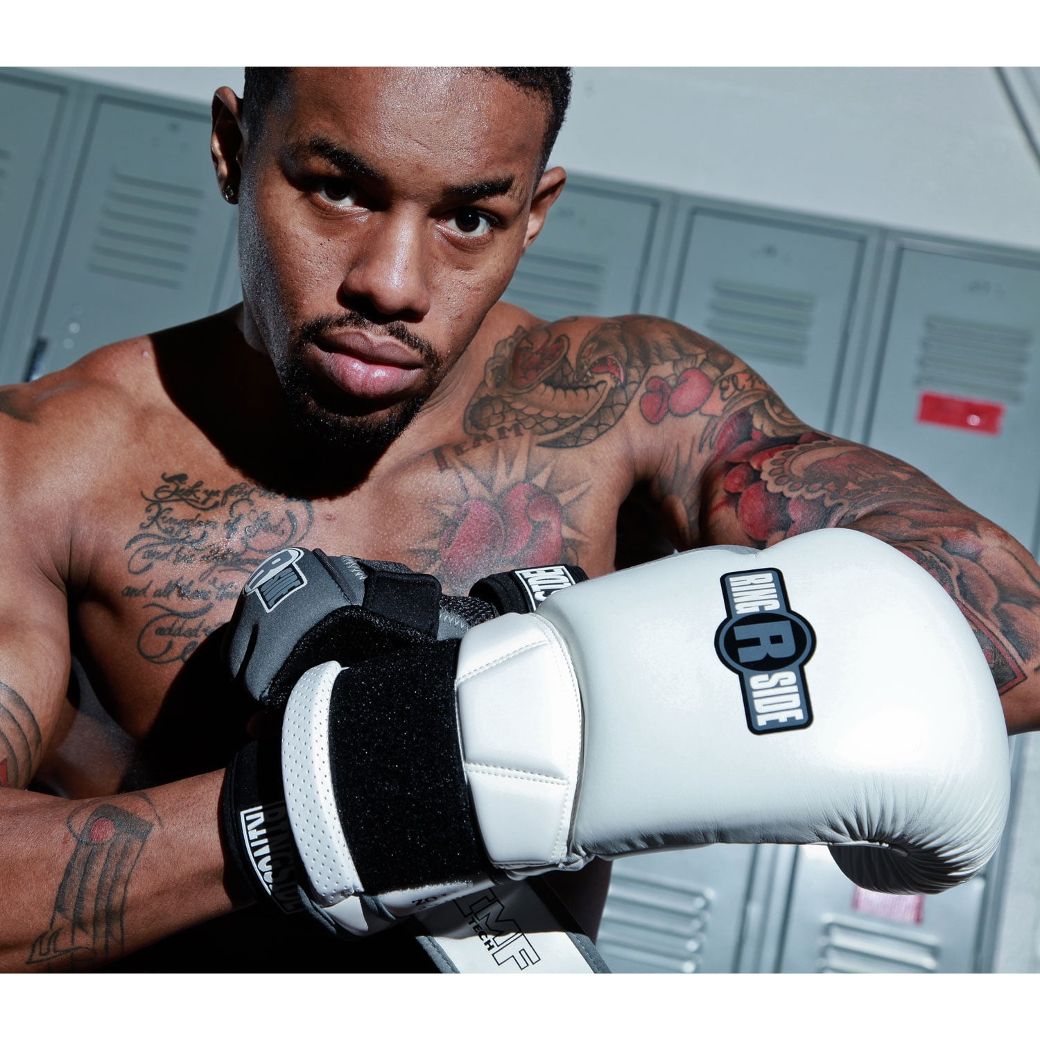 Ringside Gel Shock Safety Sparring Boxing Gloves, 16 oz., Black/Gray