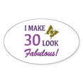 thumbnail image 1 of CafePress - I Make 30 Look Fabulous! - Sticker (Oval), 1 of 1