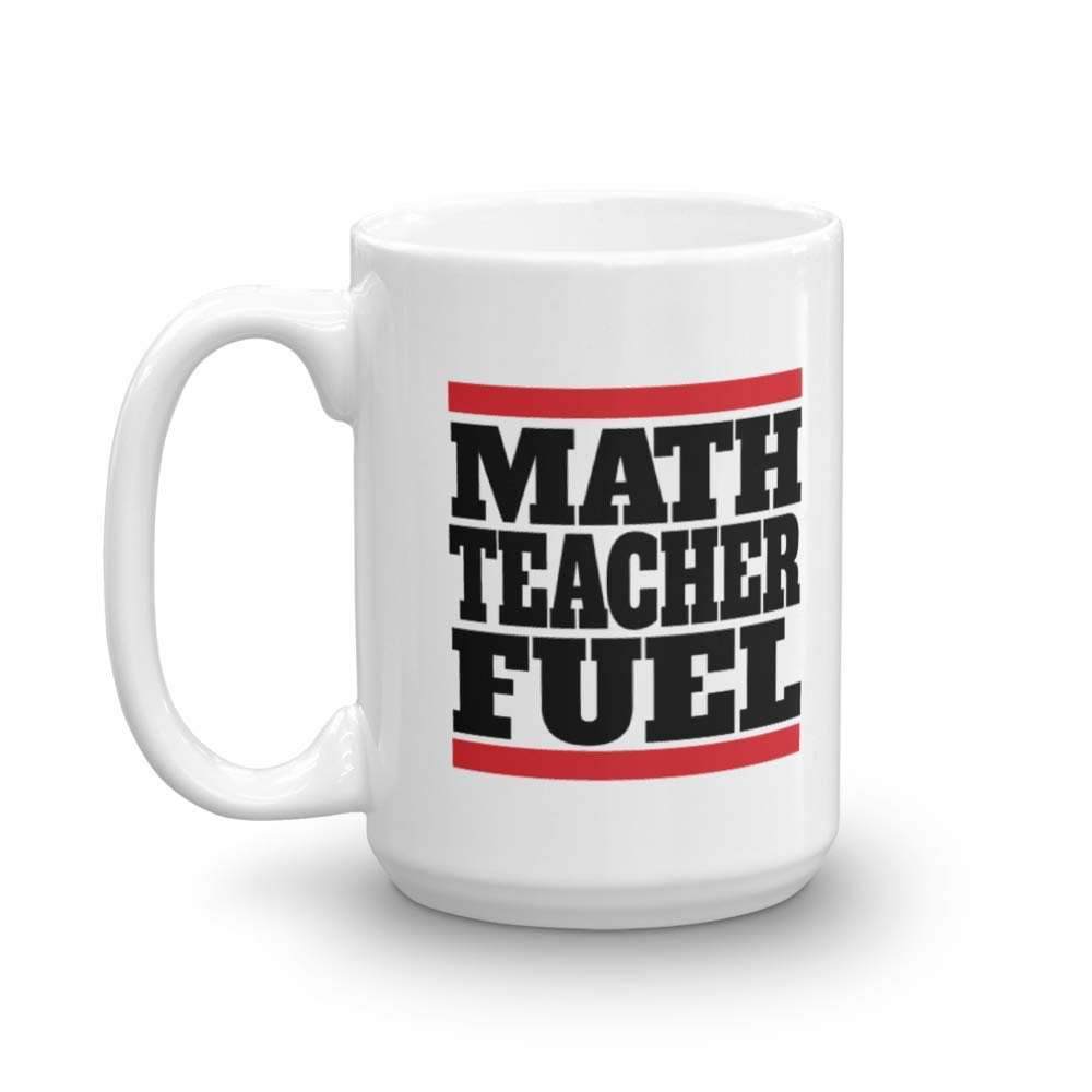 Maths Teacher FUELLED BY Mug Coffee Tea Latte Gift Idea novelty office 