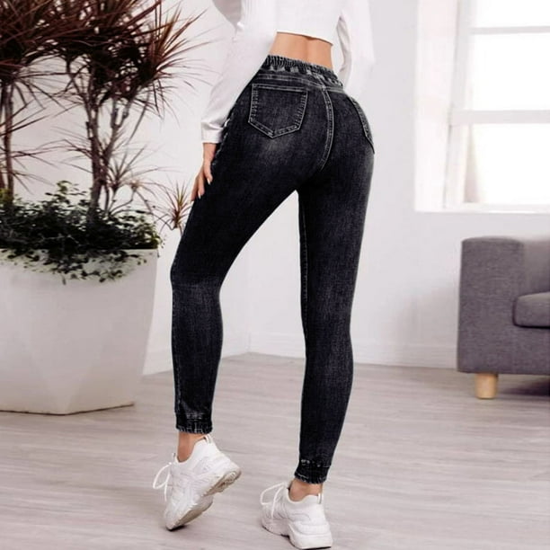 Black skinny hot sale flares