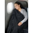 thumbnail image 4 of Brookstone Travel Blanket - 2 in 1 Ultra Soft Compact Portable Fleece Throw Blanket with Carrying Case, 4 of 7