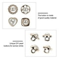 thumbnail image 2 of Shisuyan 40 Pcs Alloy Pearl Buttons DIY Sewing Buttons All-match Clothing Buttons, 2 of 8