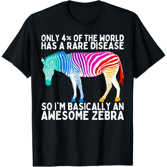 Exquisite and comfortable-Rare Disease Awareness Day Zebra Ribbon T-Shirt