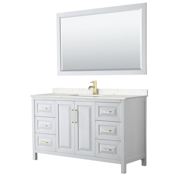 Wyndham Collection Wcv252560s-Vca-M58 Daria 60" Free Standing Single Basin Vanity Set -