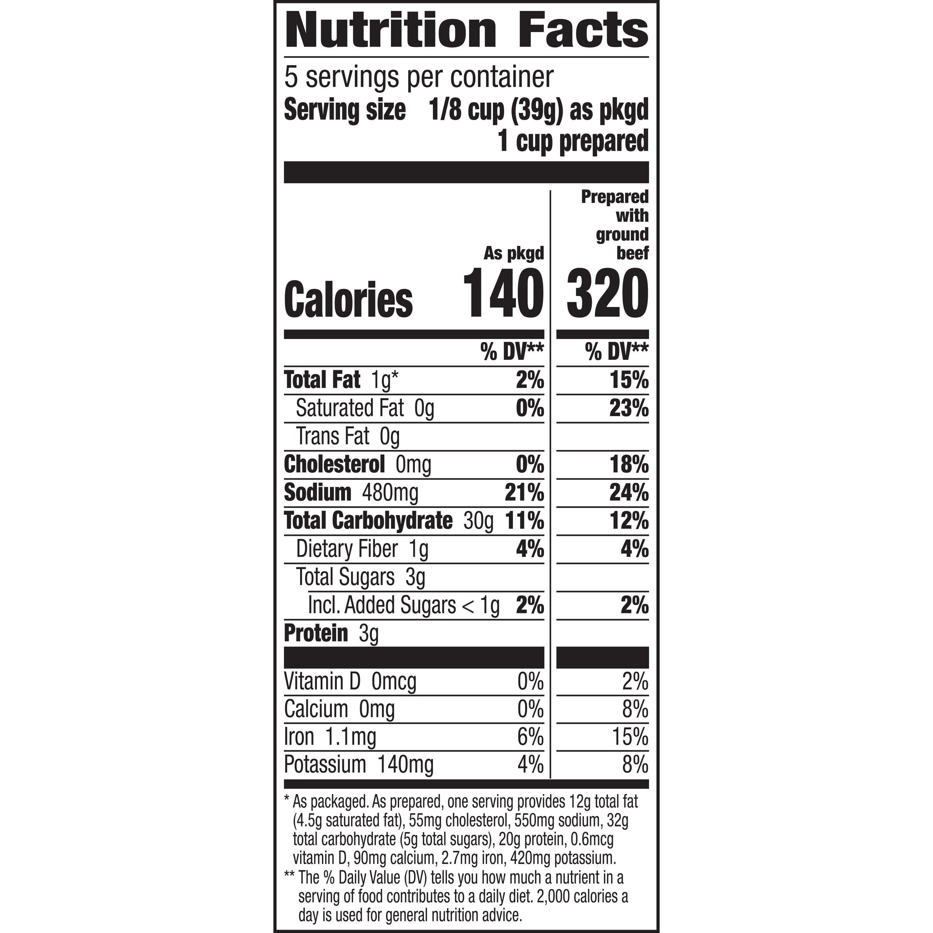 Hamburger Helper Cheesy Enchilada Rice, 7.5 oz Box