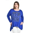thumbnail image 1 of Blusa New York de manga larga Roman Fashion /Tallas Extras, 169 (Azul rey) azul 38, 1 of 5