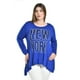 thumbnail image 1 of Blusa New York de manga larga Roman Fashion /Tallas Extras, 169 (Azul rey) azul 38, 1 of 5