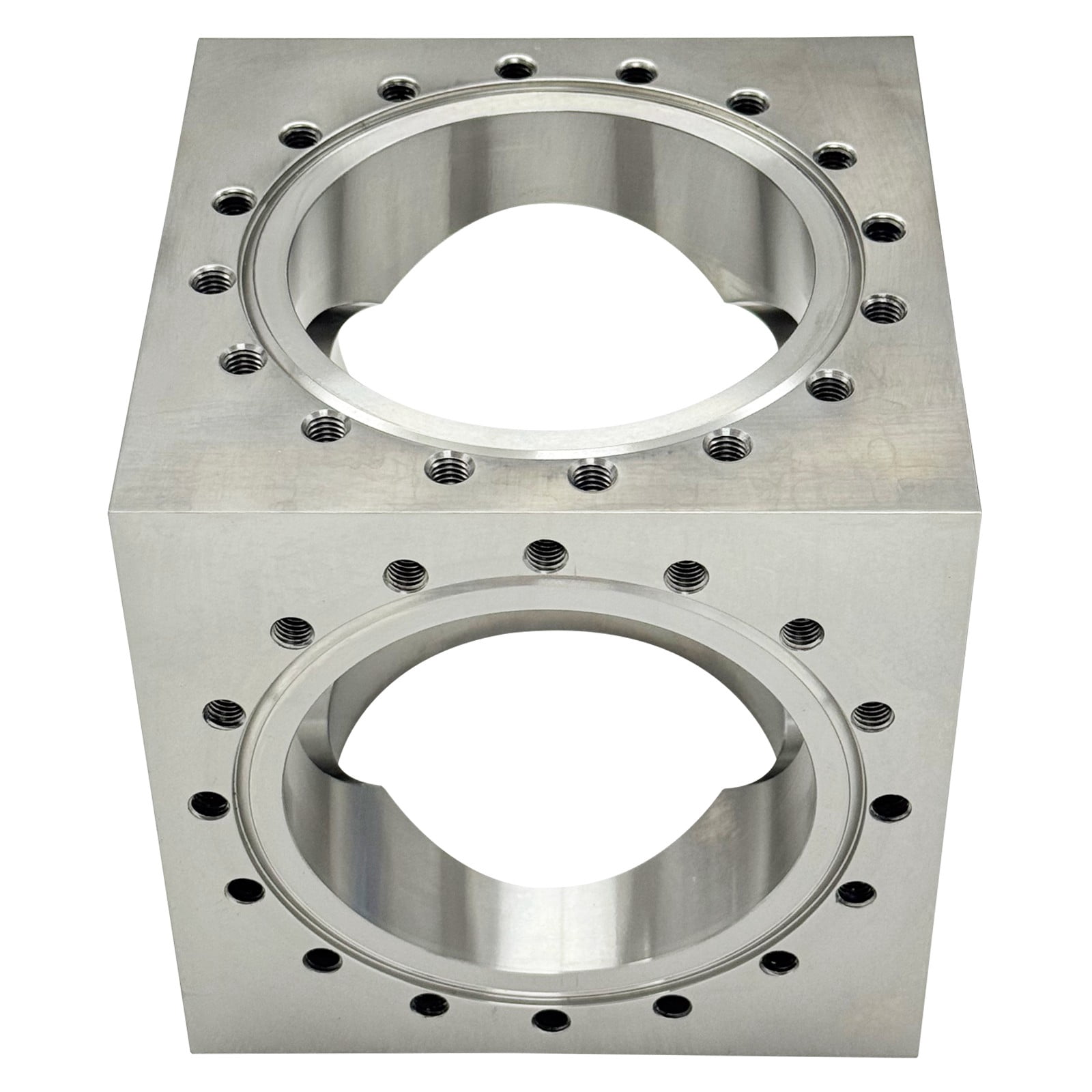 Ultra High Vacuum Chamber Stainless Steel Conflat Flange 6-Way Cube CF100