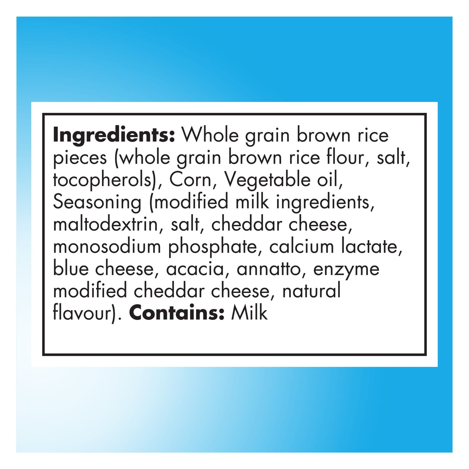 Quaker Crispy Minis Brown Rice Chips Cheddar Cheese, 100 g.