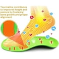 thumbnail image 3 of Plantar Fasciitis Pain Relief Orthotics, Massage Insole for Foot & Joint Support, Sports Shock Absorption for Walking, Running, Hiking, Acupoint (Green, 9-10 Size), 3 of 6