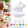 thumbnail image 2 of LYINGF DIY Foam Easter Bunny Decorations - Hand-Painted Children’s Craft Kit, Spring Party Activity Supplies, Non-Durable Holiday Tabletop Ornaments, Bunny Egg Art Project for Kids, 2 of 7