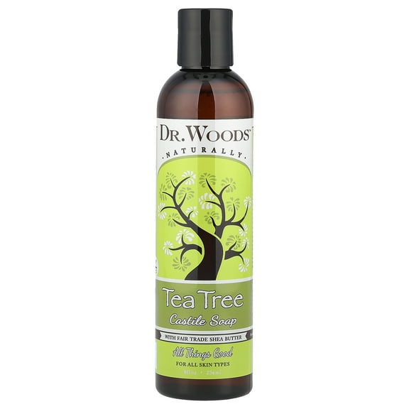 Dr. Woods Shea Vision Pure Castile Soap Tea Tree 8 fl oz