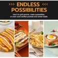 thumbnail image 4 of Electric Double-Sided Non-Stick Sandwich Maker, Mini Square Grill Pan for Toasted Sandwiches, Grilled Cheese, Pancakes, Omelets - Essential Kitchen Gadget for Home Cooking, 4 of 5