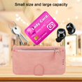 thumbnail image 2 of Nalacover for iPhone 13 Pro Max Zipper Wallet Case with Card Slots Holder Kickstand Magnetic Clasp Flip Folio Case, Luxury PU Leather Shoulder Strap Wristlet Handbag Crossbody Shockproof Cover, Pink, 2 of 8