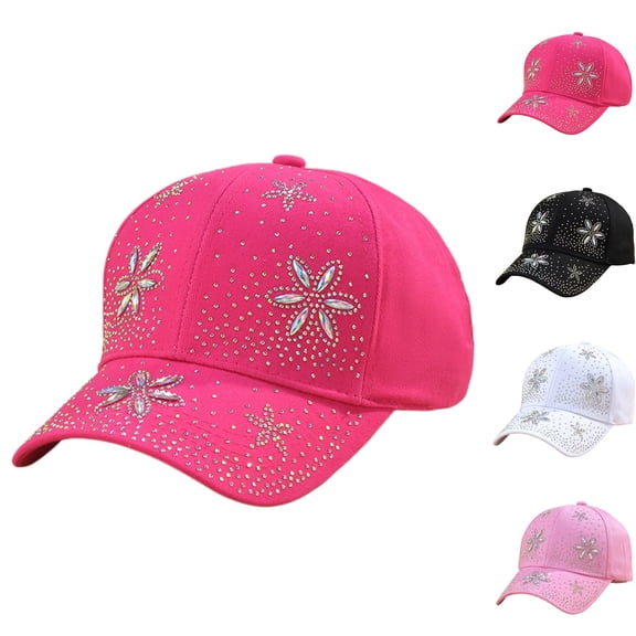 Breezora Casual Breathable Baseball Cap with Sequins for Women Adjustable Lightweight Hat for Daily Outdoors