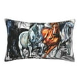 thumbnail image 3 of Salouo Four Running Horses Print Print Pillow Case Cover,Wrinkle-Free Bed Pillow Cover Pack of 1 Home Decor Fade-Resistant and Stain-Resistant ,Pillows Not Included -20"x30", 3 of 8