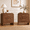 Dark Burl, variant on Vintagearth Nightstand Set of 2, 23.42" Wide Modern Bedside Table with 1.18" Thick FSC Certified Wood, 1 Drawer & 1 Open Storage Shelf, Light Burl