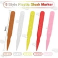thumbnail image 2 of 500 Pcs 3 Inch Steak Markers, Colorful Plastic Meat Doneness Picks Steak Temperature Sticks Assorted Doneness Labels Rare, Medium Rare, Medium Well, Well for Catering, Barbecues, Parties, Picnic, 2 of 6