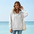 thumbnail image 3 of Resicozy Womens Zip Up Hoodies 2026 Fall Winter Casual Sweatshirts Zipper Oversized Lightweight Cute Jackets with Pockets White M, 3 of 6