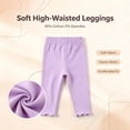 thumbnail image 4 of Piparoo 3-Pack Baby Girls'Leggings for Girls Pants for Kids Toddler Soft Stretchy Full Length Multipack 6M-4T, 4 of 8