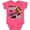 Vintage Hot Pink, variant on Inktastic Little Sister and Biggest Fan Football Player Girls Baby Bodysuit
