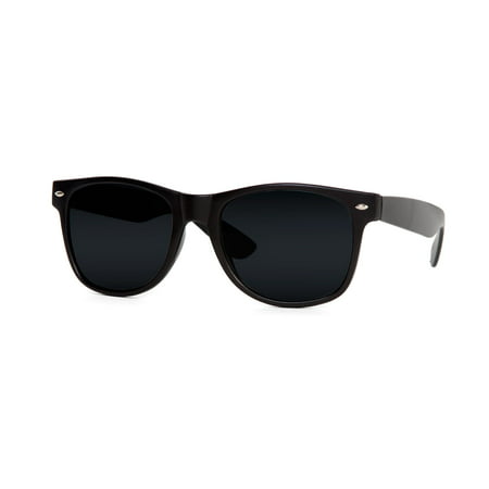 Blues Brothers Horn-rimmed Style Sunglasses With Microfiber Case
