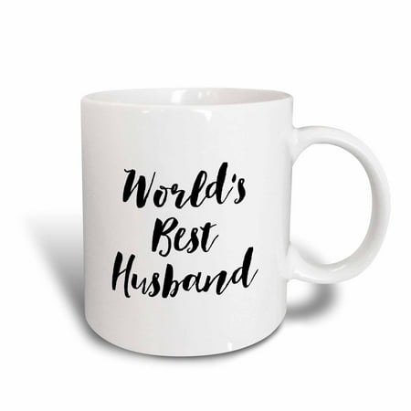 3dRose Phrase - Worlds Best Husband, Ceramic Mug,