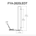 thumbnail image 3 of FYA-2620LEDT-AGB-Dainolite-Freya - 20W 1 LED Table Lamp-26.5 Inches Tall and 7 Inches Wide-Aged Brass Finish, 3 of 5