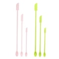 thumbnail image 1 of Espátula de maquillaje de 6 uds, juego de espátula de silicona, miniespátula pequeña para botella de comida, espátula de belleza, raspador de tarro de loción pequeño, 1 of 6