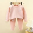 thumbnail image 2 of Gibobby Toddler Boys Pajamas Baby & Toddler Boy Striped Pajamas Set 2-Piece Long Sleeve Soft Sleepwear Cozy Fall Winter for 1t 2t 3t 4t 5t 6t Boy Toddler Boys Clothes,Light Pink,Size 12-18 Months, 2 of 5
