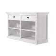 thumbnail image 2 of Bowery Hill Mahogany Wood Buffet with 2 Drawers in Classic White, 2 of 5