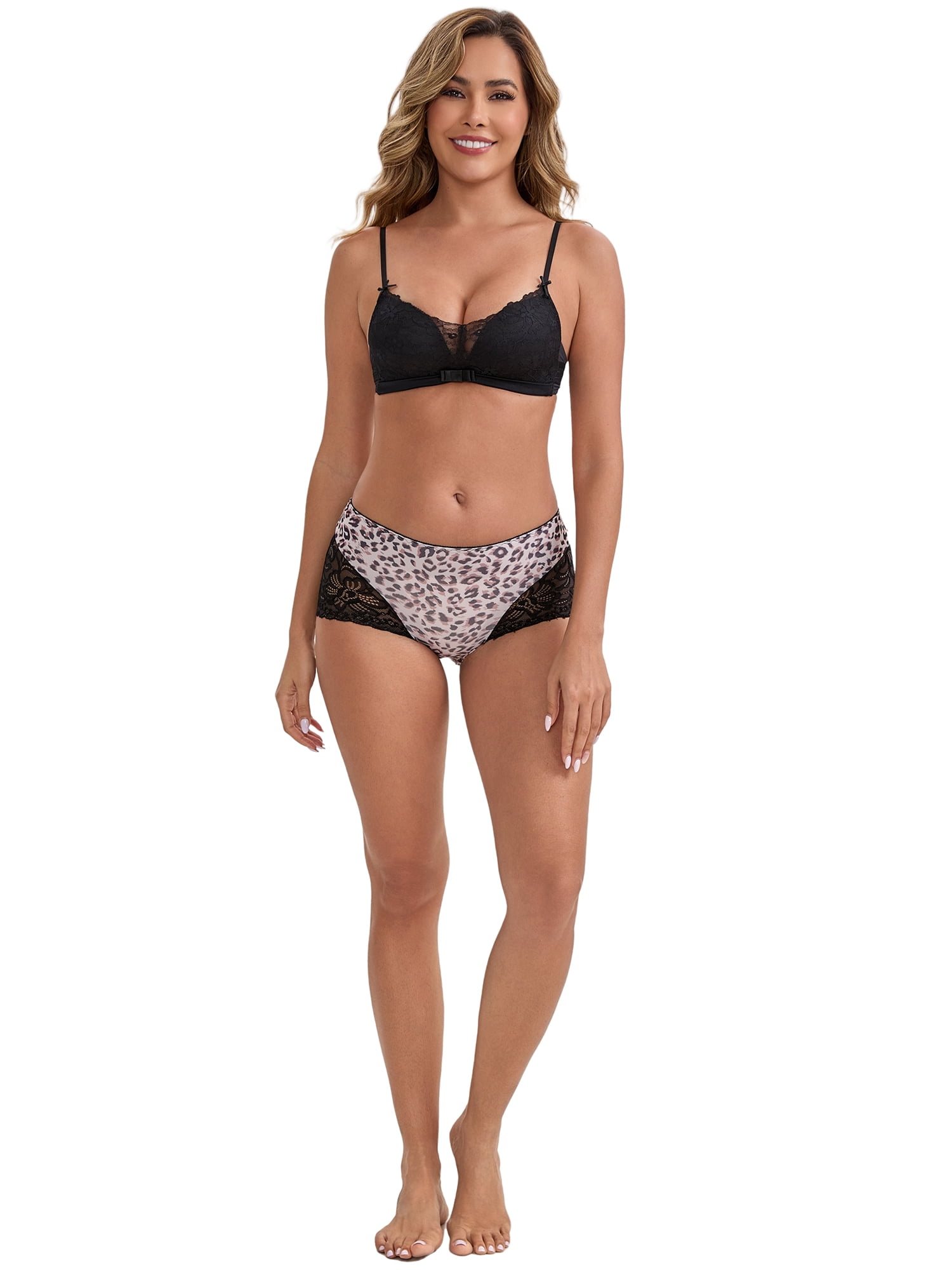 DARING DIVA Women's Ice Silk Mid-Waisted Full Coverage Boxer Briefs XL Light Pink