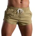 thumbnail image 3 of Men's Casual Shorts Party Men Shorts for Men Athletic Long Men's Polyester Mens Beach Running for Mens Basketball Reversible Mesh Athletic with Pocket Super Parish Khaki XL, 3 of 6