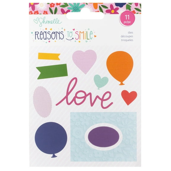 Shimelle Reasons To Smile Metal Die Set-8/Pkg