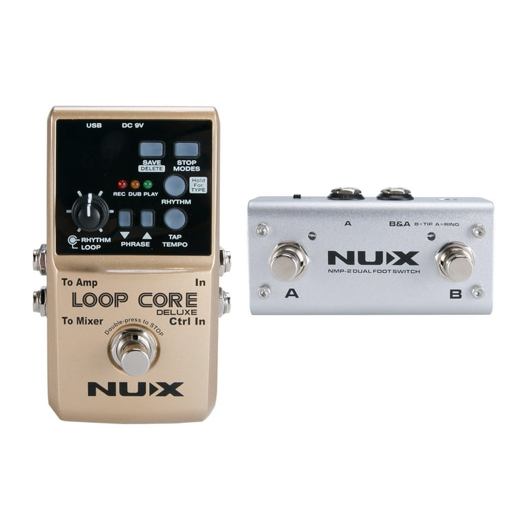 NUX LOOP CORE 
長時間録音可能。rhythmでビート機能は便利です Amazon.com: NUX Loop Core Stereo Guitar Looper Pedal, 6