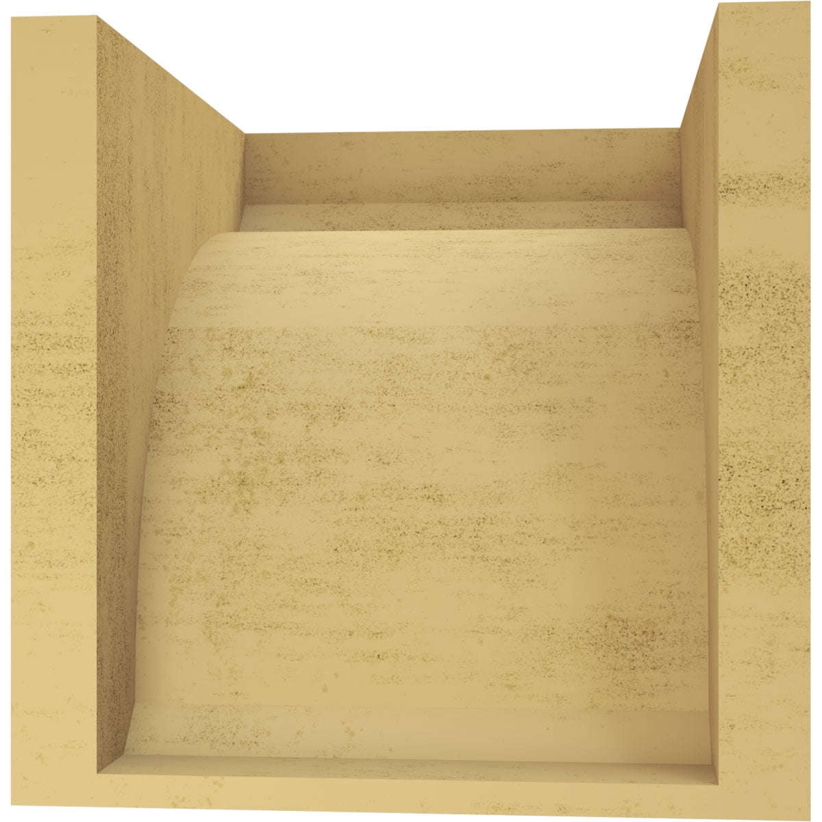 9"W x 9"D x 9"H Wide Legacy Rough Cedar Woodgrain TimberThane Corbel, Primed Tan
