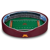 Maroon Minnesota Golden Gophers 7'' x 19'' x 23'' Small Stadium Oval Dog Bed