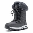thumbnail image 2 of HOBIBEAR Women's Winter Snow Boots — Water Resistant, Faux Fur Lined, TPR Non-Slip Sole, Mid-Calf Outdoor Warm Shoes, 2 of 6