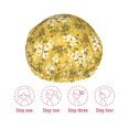 thumbnail image 5 of KLL Flower Pattern Shower Cap & Bath Cap for Women,Reversible Oversized Waterproof Shower Caps for all Hair Lengths,Elastic Reusable Bathing Hair Cap, 5 of 6