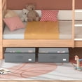thumbnail image 5 of Under Bed Storage with Wheels, No Assemble Required 12 inches height Under Bed Storage bins,Large capacity Rolling Underbed Shoe Storage containers，dorm underbed storage drawers, 5 of 13