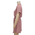 thumbnail image 4 of Robes pour Femmes 2024 Été Surdimensionné Décontracté Ample à Simple Boutonnage Col à Revers Manches Courtes Blouse 50 % de Réduction Liquidation!, 4 of 9