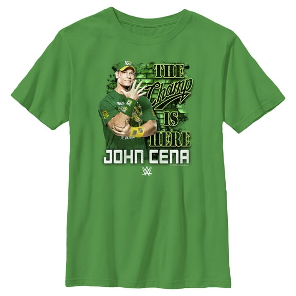 Boy's WWE John Cena The Champ is Here  Graphic Tee Kelly Green Medium
