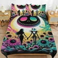thumbnail image 6 of WAUOEMY Nightmare Before Christmas Jack Sally Comforter Bedding Set Cover 3 Piece with 2 Pillow Shams for Kids And Adults Bedroom Bed Decor (1 Duvet Cover+ 2 Pillow Shams), 6 of 7