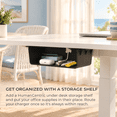 Under Desk Drawer Organizer, 2 Color Options, For Office And Home ...