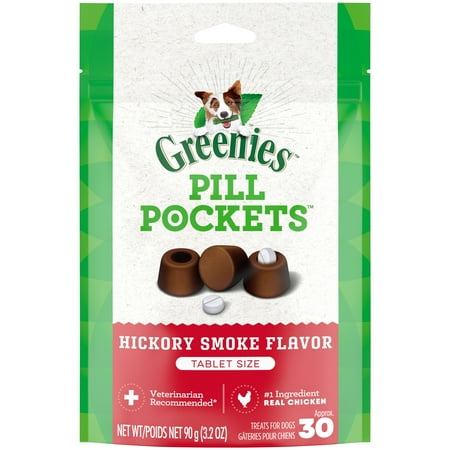 UPC: 0642863101250 | GREENIES PILL POCKETS for Dogs Natural Soft Dog Treats  Hickory Smoke Flavor  30 ct Tablet Size